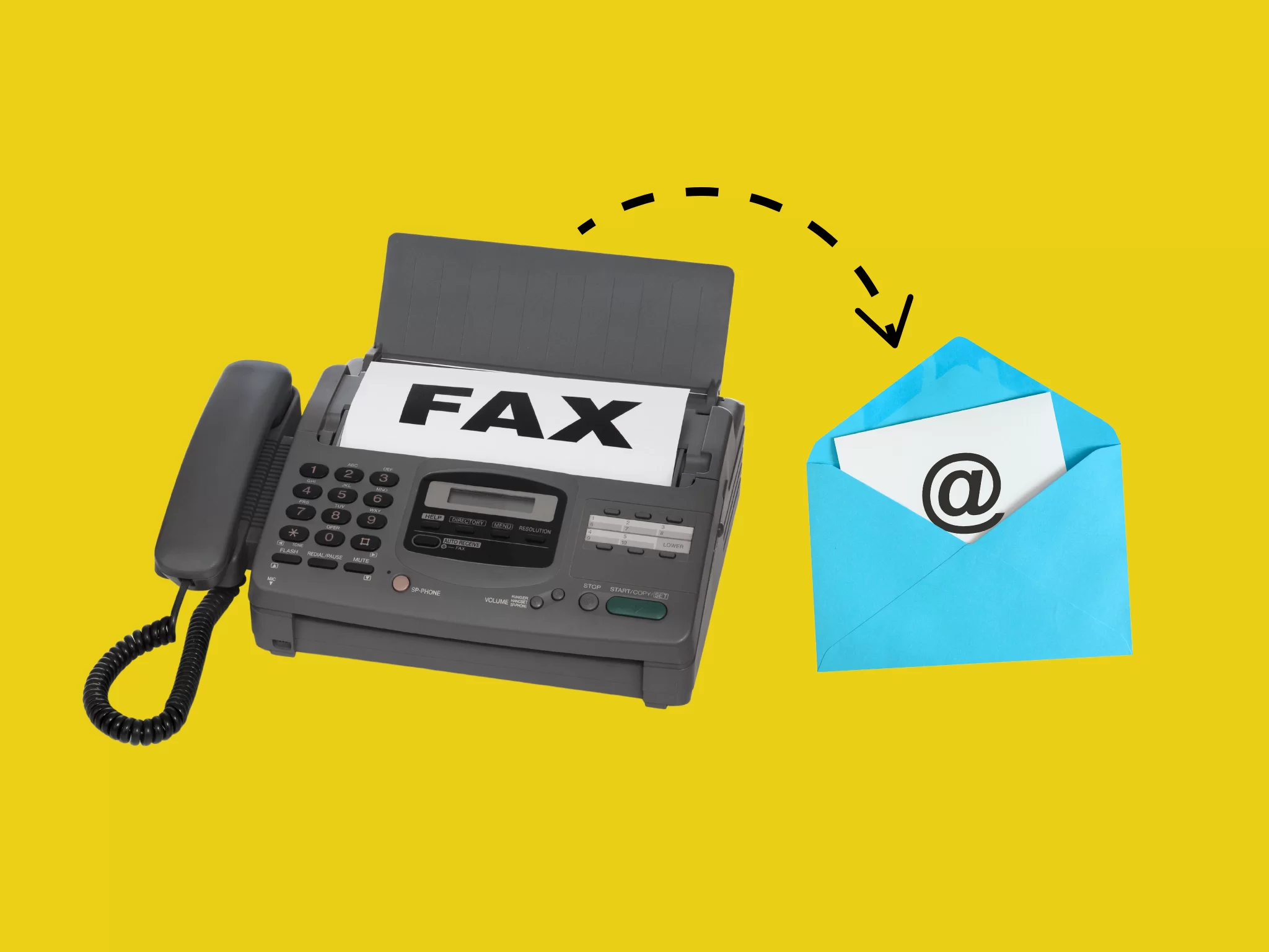 Fax to email service